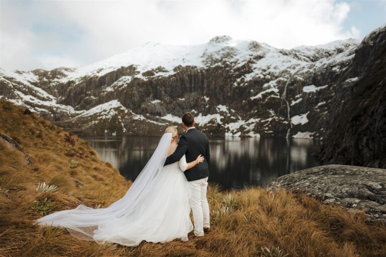 Lake Quill Helicopter Wedding, Queenstown helicopter wedding, queenstown mountain wedding