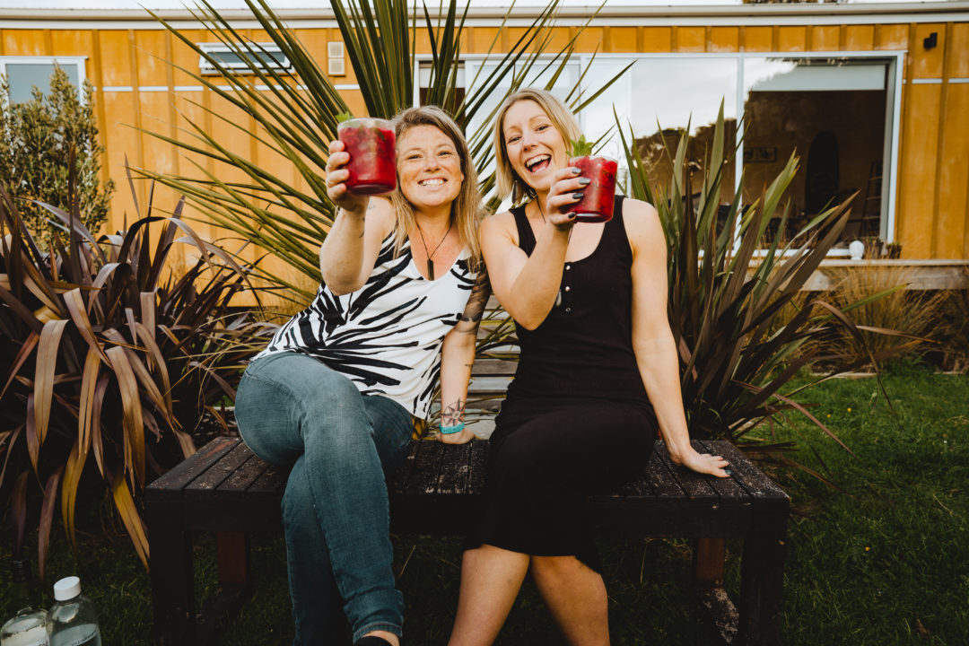 Queenstown wedding planners cheers with a christmas raspberry mojito cocktail